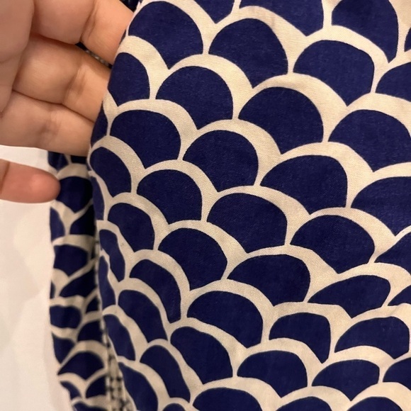 2/40$ Anthropologie mermaid print navy and white size xs - Picture 6 of 13